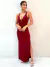 Vestido Feminino Longo Malha Canelada com Ziper no Decote - Estilo MG