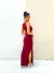 Imagem do Vestido Feminino Longo Malha Canelada com Ziper no Decote