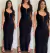 Vestido Feminino Longo Malha Canelada com Ziper no Decote - comprar online