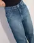Calça Jeans Ana Castela – Reta Cintura Alta Azul Médio - Padma Moda e Acessórios