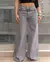 Calça Jeans Sara – Wide Leg Cintura Alta Cinza - comprar online