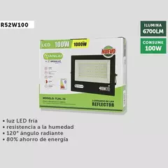 Reflector Luz Fría MEGALUZ 100W IP65 Para Exteriores R52W100