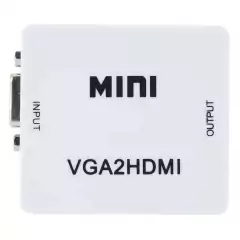 Convertidor portátil Mini VGA a HDMI, Adaptador de Audio para Notebook de 1080P, PC, HDTV, en internet