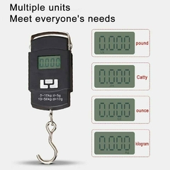 Báscula Digital de bolsillo para equipaje, 1 piezas, 50kg, gancho de peso para pesca, - SAAVEDRA NOVEDADES