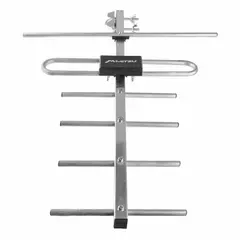 Antena aérea HDTV de 8 elementos 10 m conexión coaxial, gris