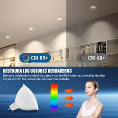 Ilv Foco Led Mr16 Dimeable 7w Blanco 700 Lumens Lampara 10pz - comprar en línea