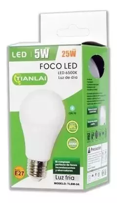 Foco Led 5w Potencia Incandescente Ahorrador