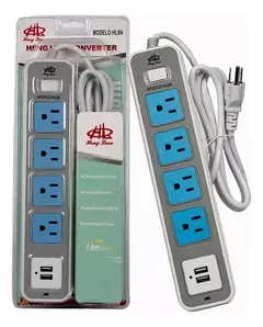Barra Multicontacto Extensión Con 2 Puertos Usb 4 Enchufes en internet