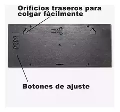 Imagen de Reloj Digital Pared Led Fecha Temperatura 36cmx15cm