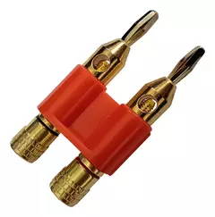 Plug Doble Banana Negro C/ Conectores Oro Radox 705-736 - SAAVEDRA NOVEDADES