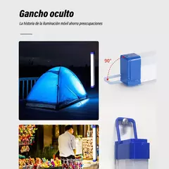 Imagen de Lampara Recargable Portátil Led Luces De Emergencia 32cm
