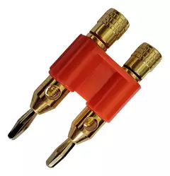 Plug Doble Banana Negro C/ Conectores Oro Radox 705-736 en internet