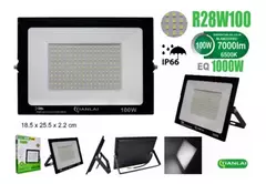 Reflector Led 100w 1000w Watts Alto Brillo Y Potencia Ip65 Color de la carcasa Negro en internet