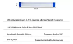 Lampara Recargable Portátil Led Luces De Emergencia 32cm en internet