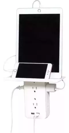 Multicontacto Toma De Pared Con 6 Enchufes, 2 Puertos Usb - SAAVEDRA NOVEDADES