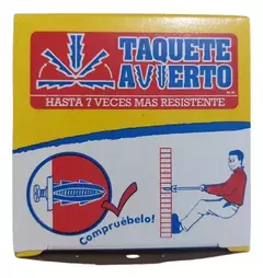 Taquete Avierto Plastico 5/16 Kit 1 Cajas De 75 Taquetes