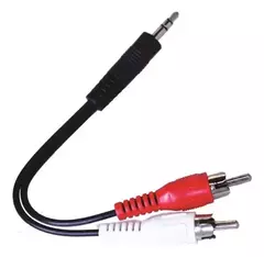 Cable 3.5 Mm Macho A 2 Rca Macho 15cm #50