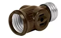 Portalamparas Baquelita Doble Contacto(ladrón) Voltech 46511 - comprar en línea