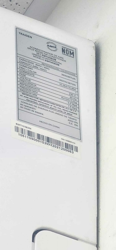 Control Minisplit Para Traiden Modelo Emthi362m ,pmthi362m/e - comprar en línea