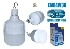 Foco Emergencia Recargable Led 36w Usb 8-6hrs Portatil