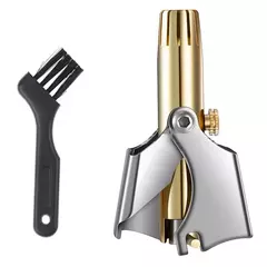 Limpiador de pelo de nariz para hombres y mujeres, afeitadora mecánica Manual de acero inoxidable,