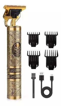 Rasuradora De Cabello Cortadora Trimmer Lagom Yyt-010 Craneo Máquina Recargable Usb Profes