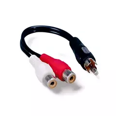 1 Rca Macho A 2 Rca Hembra Divisor De Audio Estéreo #51