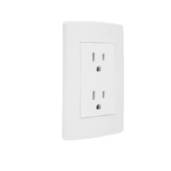 Contacto Dúplex Placa scudetto con tomacorriente duplex - comprar en línea