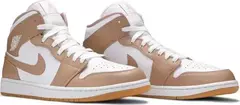NIKE AIR JORDAN 1 MID 'TAN GUM'