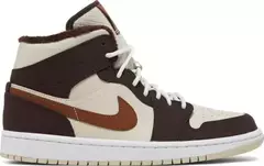 NIKE AIR JORDAN 1 MID SE 'CREAM DARK CHOCOLATE'