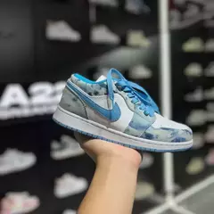 AIR JORDAN 1 LOW GS WASHED DENIM - comprar online