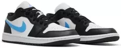 AIR JORDAN 1 LOW ' BLACK UNIVERSITY BLUE' na internet