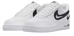 TÊNIS NIKE AIR FORCE 1 '07 ' CUT OUT SWOOSH - WHITE BLACK ' na internet