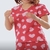 Pijama Short Doll Malha Algodão Manga Curta Mensageiro dos Sonhos Vermelho Tamanho P - comprar online