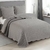 Colcha Cobre Leito Ilusion Favo Queen Concreto 240x260 Camesa Cinza - comprar online