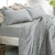 Jogo de Cama Casal 4 Peças Altenburg Toque Acetinado Slim Zinc Cinza - comprar online