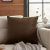 Capa De Almofada Veludo 43x43cm Micromink Jolitex Marrom - comprar online