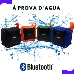 Caixa De Som Wireless Speaker Portátil Recarregável A Prova D'água Potent - comprar online