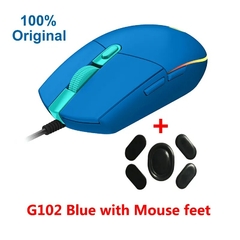 Logitech G102 Lightsync Wired Gaming Mouse, Mecânica retroiluminada, Botão lat