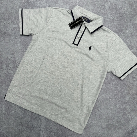 CHOMBA POLO JERSEY GRIS