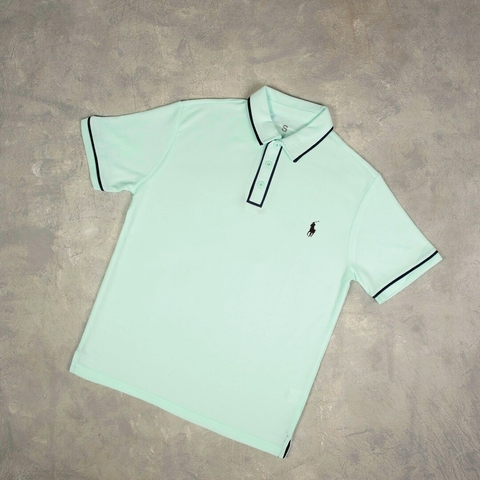 CHOMBA POLO JERSEY AQUA