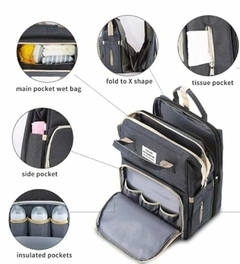 MOCHILA BOLSA MATERNIDADE QUE VIRA BERÇO ( UNIDADE