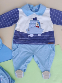 SAÍDA DE MATERNIDADE MALHA P ( MENINO na internet