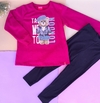 CONJUNTO EM MOLETOM E COTTON