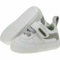 Tenis Branco bebe casual menino com velcro - Fofopé na internet