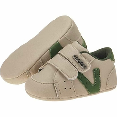 Tênis bebe casual menino cor Areia/Verde Militar - Fofopé - comprar online
