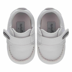 Mocassim Velcro Branco Menino - FOFOPÉ - MIMAR BABY E KIDS