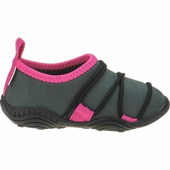 Tênis Sapatilha Grafite/Pink Calce Facil Infantil Feminino Conforto - Fofopé na internet