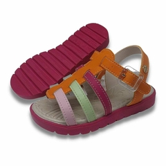 Sandália Laranja Colors Feminina Infantil Conforto - FOFOPÉ - comprar online