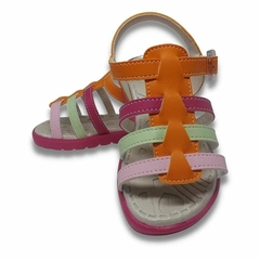 Sandália Laranja Colors Feminina Infantil Conforto - FOFOPÉ - MIMAR BABY E KIDS